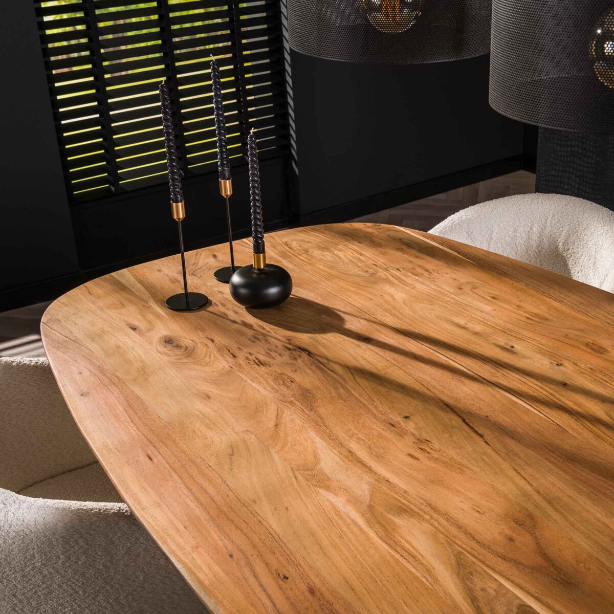 Table à manger 180 Arhus solid / Acacia naturel massif – Image 5