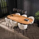 Table à manger 215 Arhus solid / Acacia naturel massif – Image 2