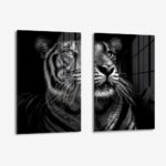 Lot: "B&W Tiger" (2x) – Verre