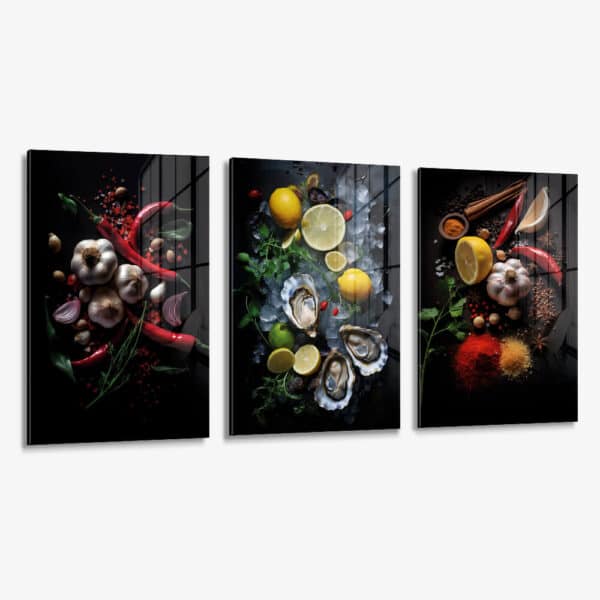Lot: "Art of Food" (3x) – Verre