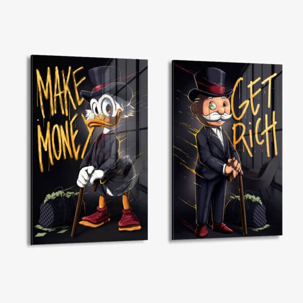 Lot: "Wealthy Figures" (2x) – Verre