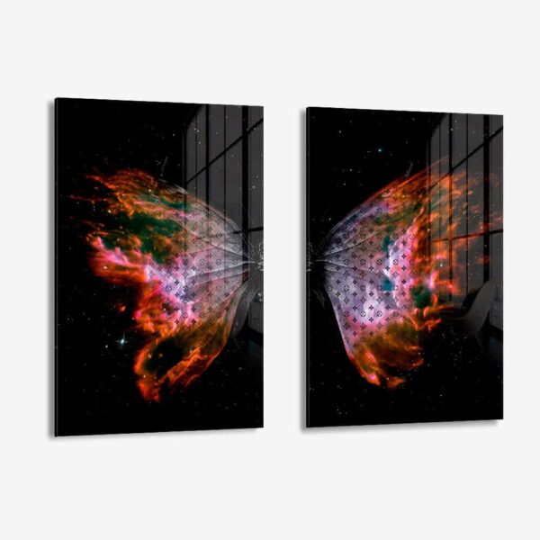 Lot: "Universe Butterfly" (2x) – Verre