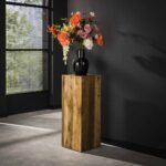 Colonne de fleurs Bole 85 cm / Teck massif recyclé – Image 2