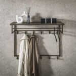 Porte-manteau Ferro haut 12 crochets / Bronze antique