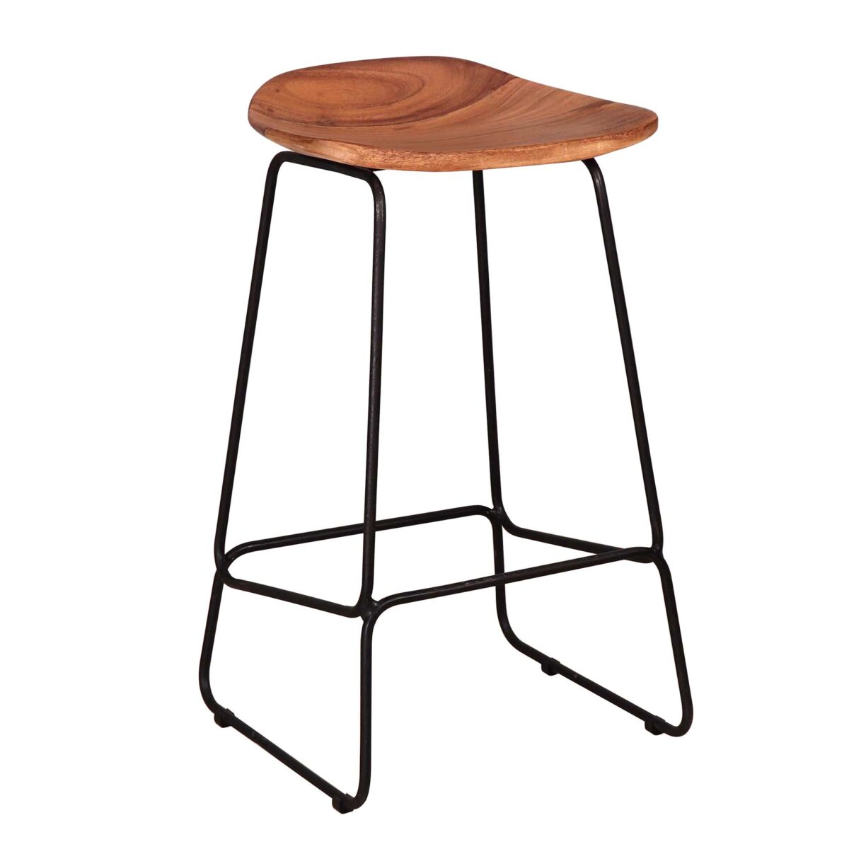 Tabouret de bar Ergo en bois VPE4 / Acacia massif naturel – Image 5