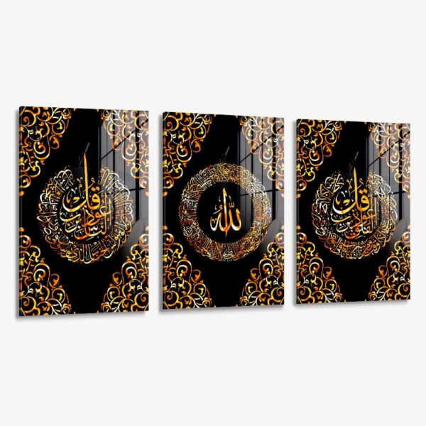 Lot: "Calligraphy" (3x) – Verre