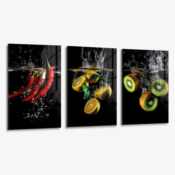 Lot: "Splash" (3x) – Verre