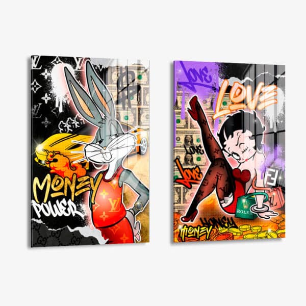 Lot: "Buggs & Betty" (2x) – Verre