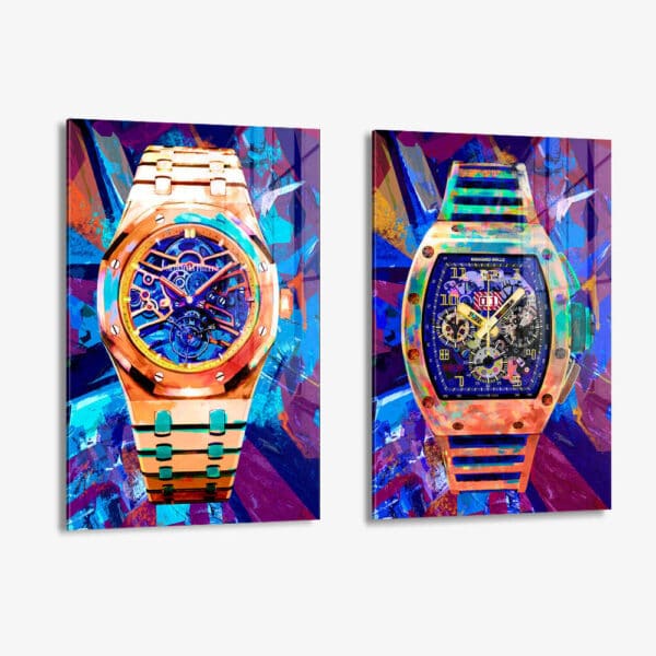 Lot: "Colored Watch" (2x) – Verre