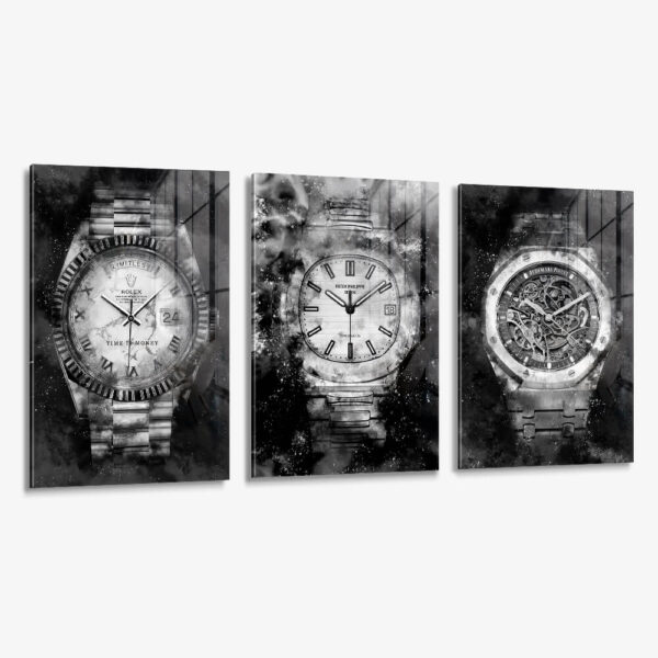 Lot: "Millionair Watch" (3x) – Verre