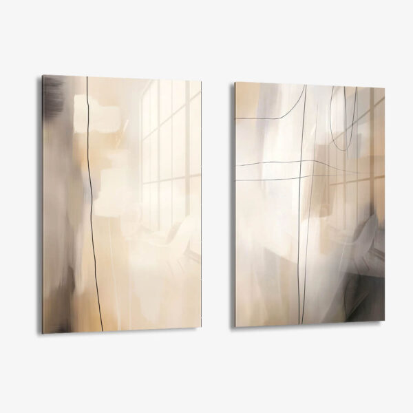 Lot: "Soft Abstract" (2x) – Verre