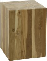 Colonne de fleurs Bole 45 cm / Teck massif recyclé – Image 3