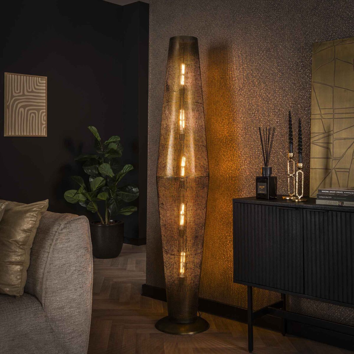 Lampadaire 5L cosmic / Bronze antique – Image 1
