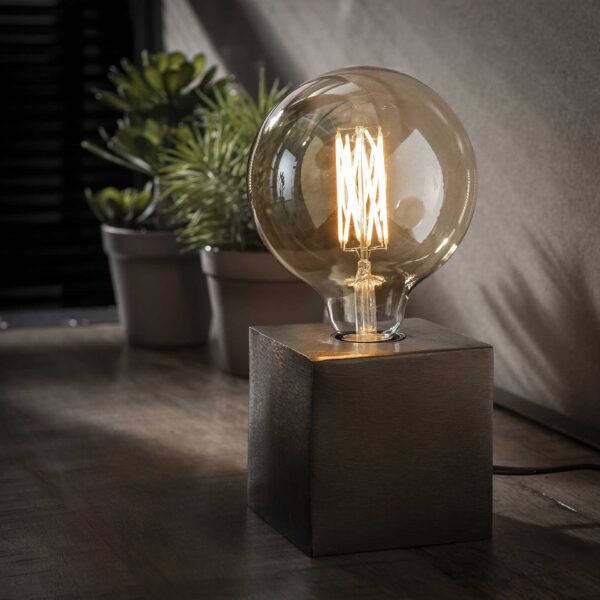 Lampe de table block/Zwart nikkel / Nickel noir
