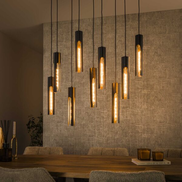 Lampe suspendue 5+4 tube / Arctic Noir