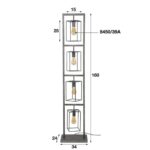 Lampadaire 4L Angular – Image 4
