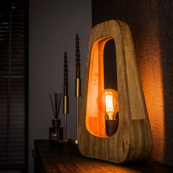 Lampe de table 1L bray / Mangue naturelle solide