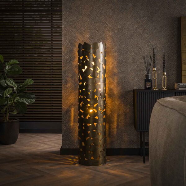 Lampadaire patch cylinder / Bronze antique