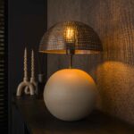Lampe de table 1L sphere natural / Gris naturel