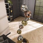 Lampe suspendue 7L getrapt stellar / Argent antique – Image 3