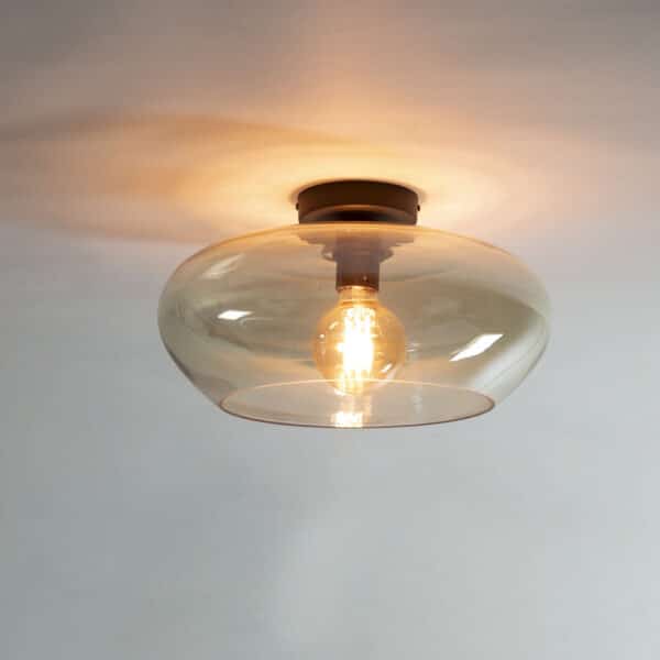 Plafonnier elevate glass / Verre de couleur ambre