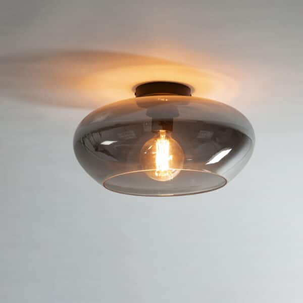 Plafonnier elevate glass / Verre gris fumé