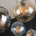 Lampe à suspension 4+3 multi globes XL / Noir Artic – Image 3