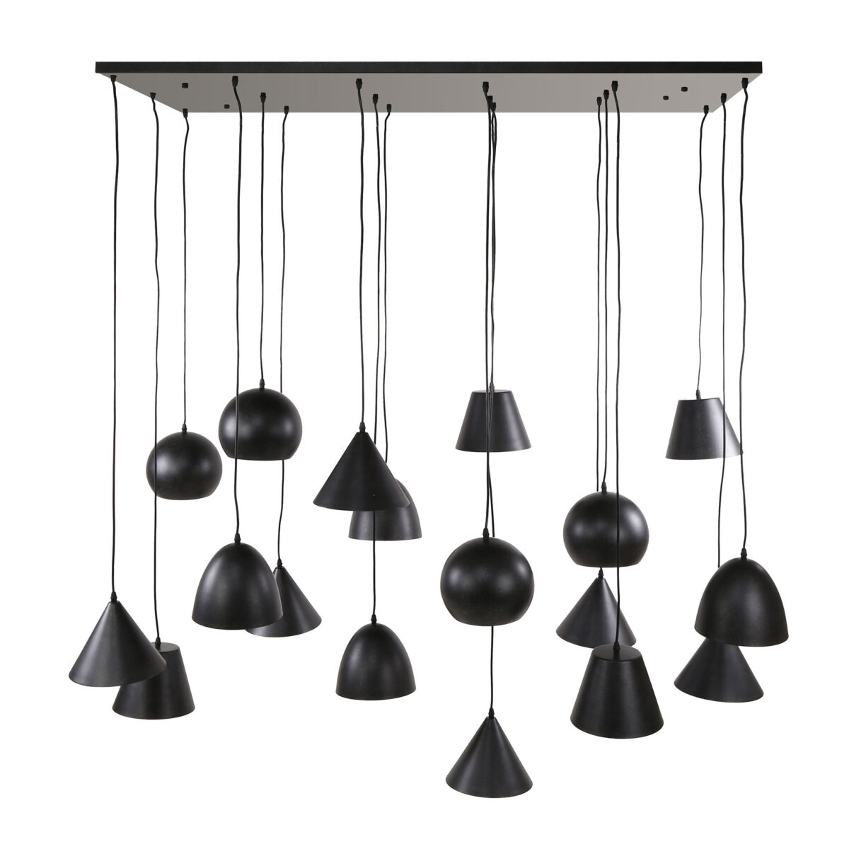 Lampe suspendue 18L XXL metalen kap / Arctic Noir – Image 5