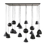 Lampe suspendue 18L XXL metalen kap / Arctic Noir – Image 5