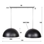 Lampe suspendue 2L Bulge – Image 5
