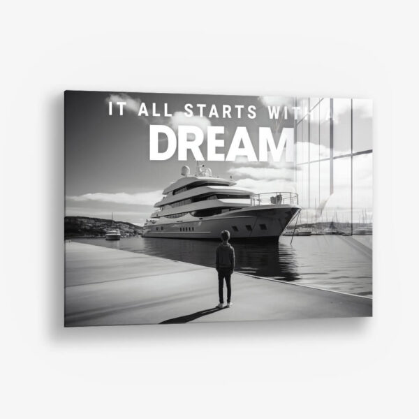 Yacht Dream B&W (HZ) – Verre