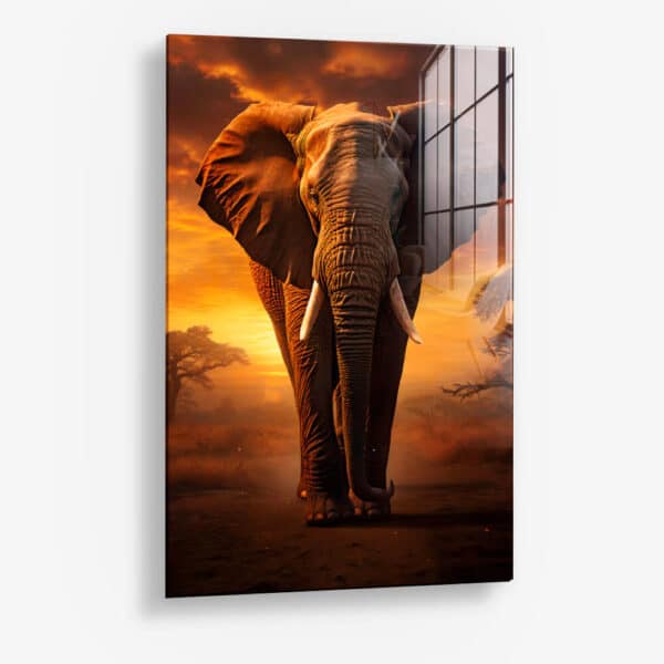 Elephant on the Road II – Verre