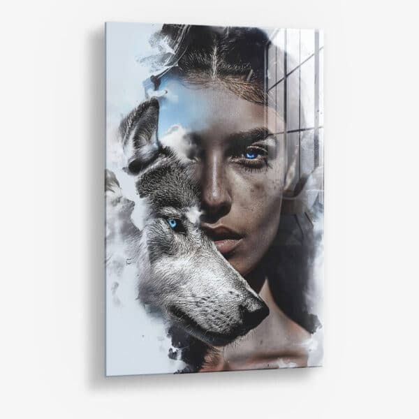 Wolf and Woman – Verre