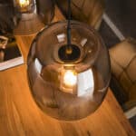 Lampe suspendue 3L drift glass / Verre gris fumé – Image 3
