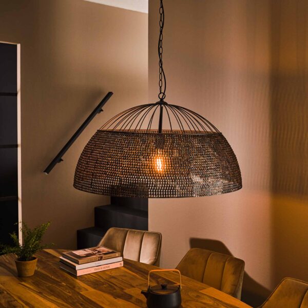 Lampe suspendue Ø80 armor / Black Brun