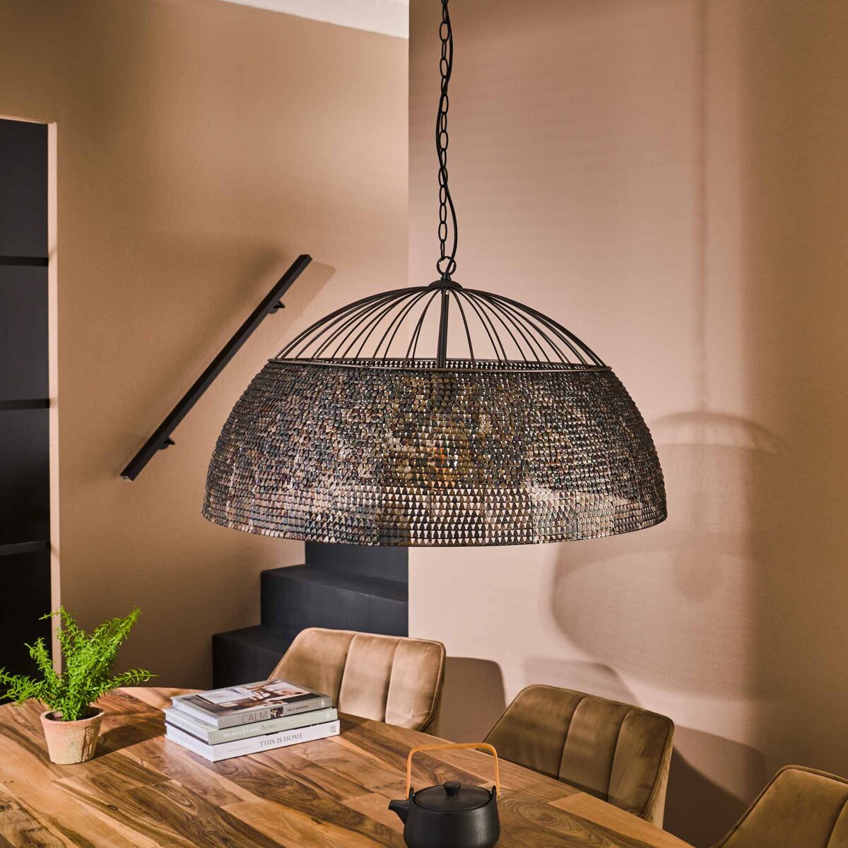 Lampe suspendue Ø80 armor / Black Brun – Image 2