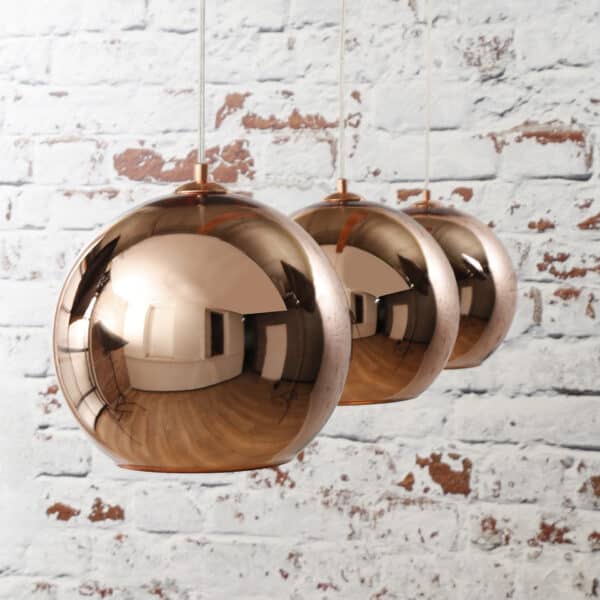 Lampe suspendue 3L globe / Cuivre