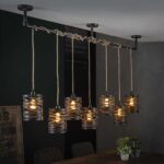 Lampe suspendue 7L twist wikkel XL / Gris ardoise