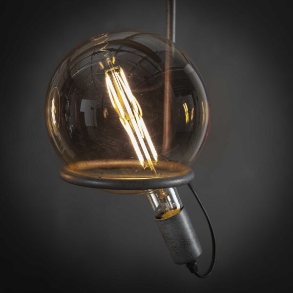 LED [G200] filament bulb Ø20,0 – E27 8W dimmable / Verre de couleur ambre