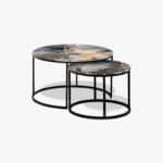 Table basse noire - Abstract Marble
