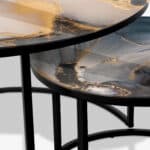 Table basse noire - Abstract Marble – Image 3