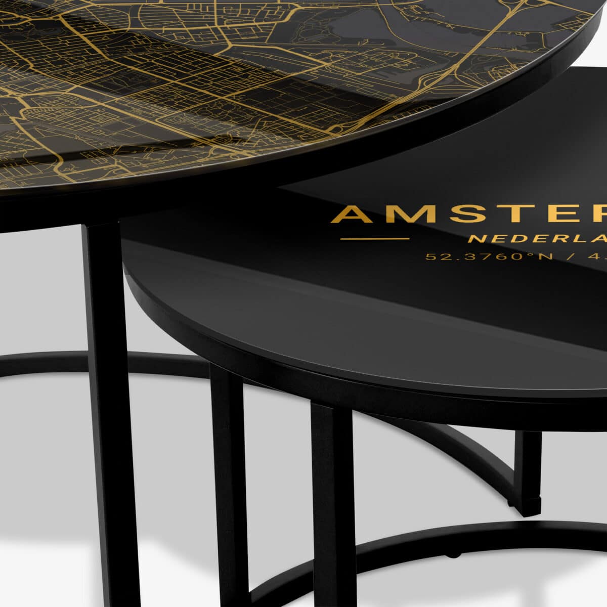 Table basse noire - Amsterdam Gold – Image 3