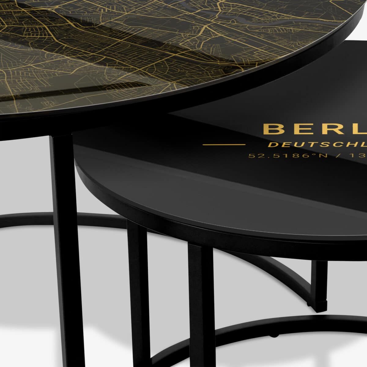 Table basse noire - Berlin Gold – Image 3