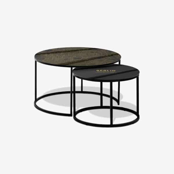 Table basse noire - Berlin Gold