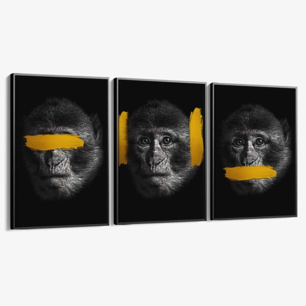Lot: "3 Wise Monkeys" (3x)