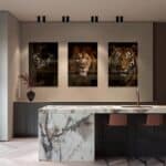 Lot: "Big Cats" (3x) – Verre – Image 3