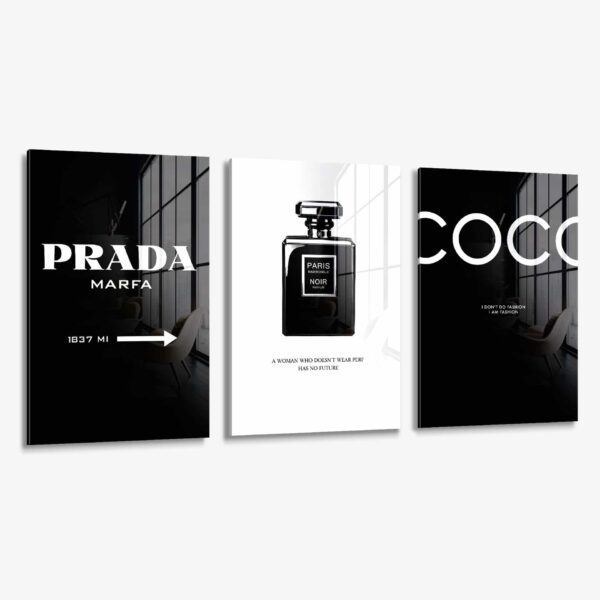 Lot: Black Fashion (3x) – Verre