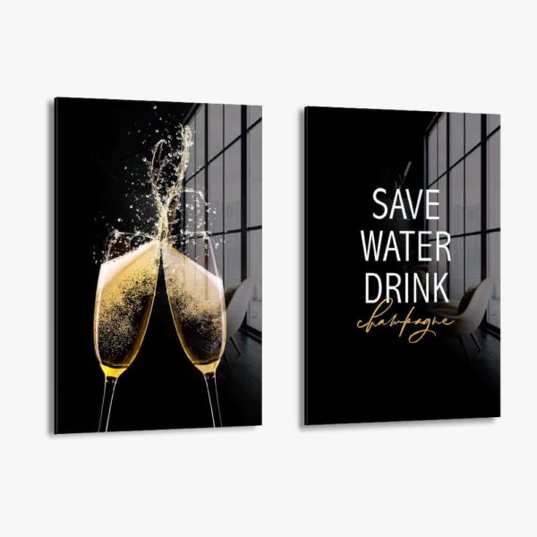 Lot: "Saluti" (2x) – Verre