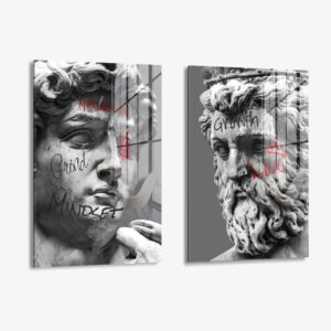 Lot: "Sculptures" (2x) – Verre