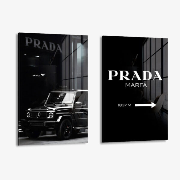 Lot: "Prada Noir II" (2x) – Verre